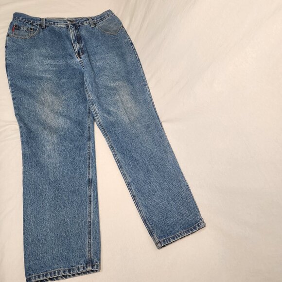 BUGLE BOY 750 Vintage Unisex Baggy Tapered Easy Fit Size 38W 32 IN Exc. Condit. - Picture 3 of 16